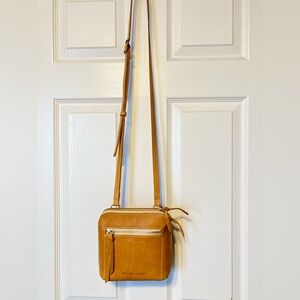 Portland Leather Petite Luna Crossbody Bag- Sunflower
